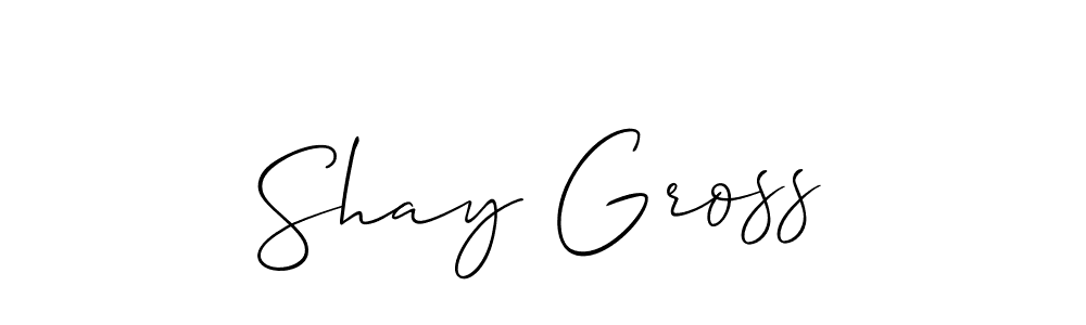 Make a beautiful signature design for name Shay Gross. With this signature (Allison_Script) style, you can create a handwritten signature for free. Shay Gross signature style 2 images and pictures png