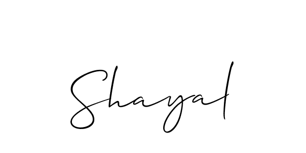 if you are searching for the best signature style for your name Shayal. so please give up your signature search. here we have designed multiple signature styles  using Allison_Script. Shayal signature style 2 images and pictures png