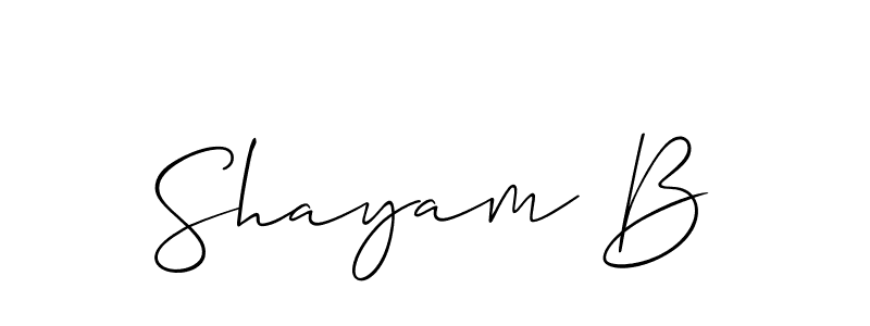 You can use this online signature creator to create a handwritten signature for the name Shayam B. This is the best online autograph maker. Shayam B signature style 2 images and pictures png