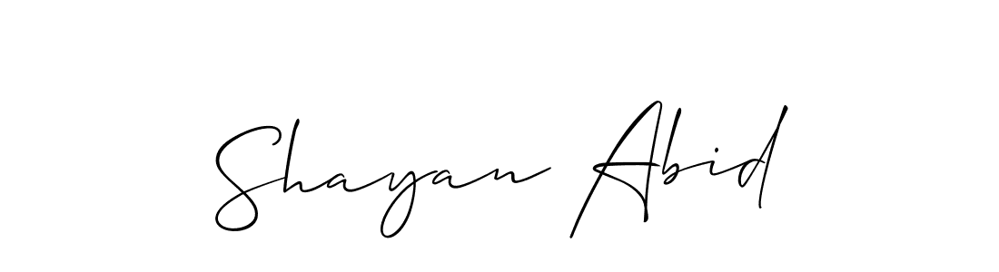 Similarly Allison_Script is the best handwritten signature design. Signature creator online .You can use it as an online autograph creator for name Shayan Abid. Shayan Abid signature style 2 images and pictures png