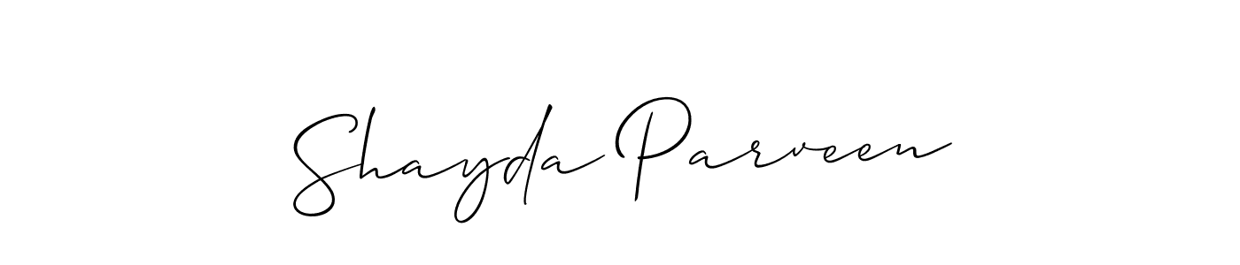 How to Draw Shayda Parveen signature style? Allison_Script is a latest design signature styles for name Shayda Parveen. Shayda Parveen signature style 2 images and pictures png