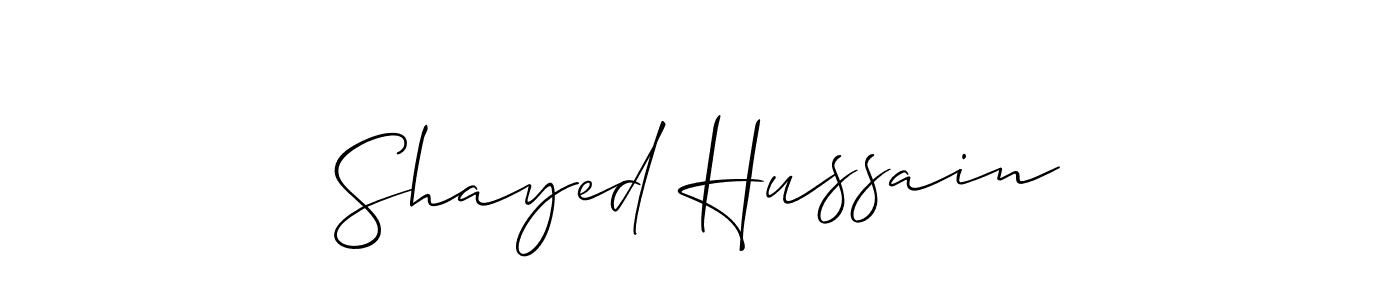 You should practise on your own different ways (Allison_Script) to write your name (Shayed Hussain) in signature. don't let someone else do it for you. Shayed Hussain signature style 2 images and pictures png