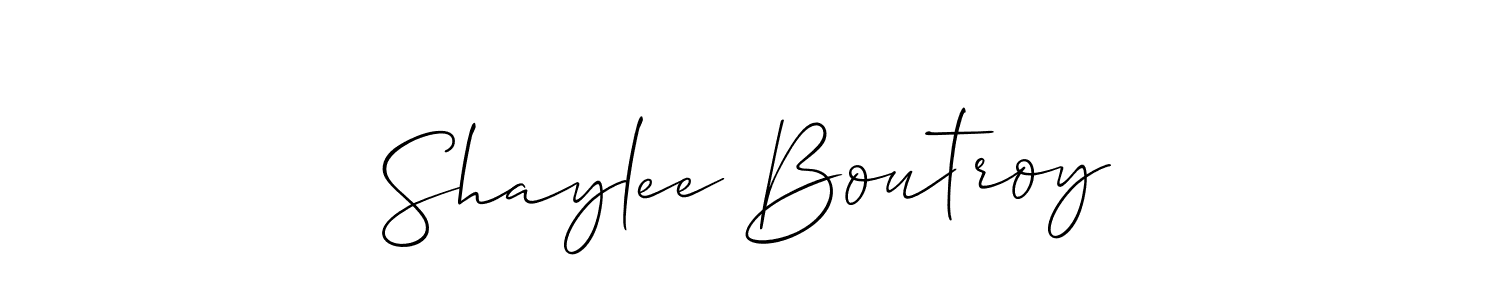 Also You can easily find your signature by using the search form. We will create Shaylee Boutroy name handwritten signature images for you free of cost using Allison_Script sign style. Shaylee Boutroy signature style 2 images and pictures png