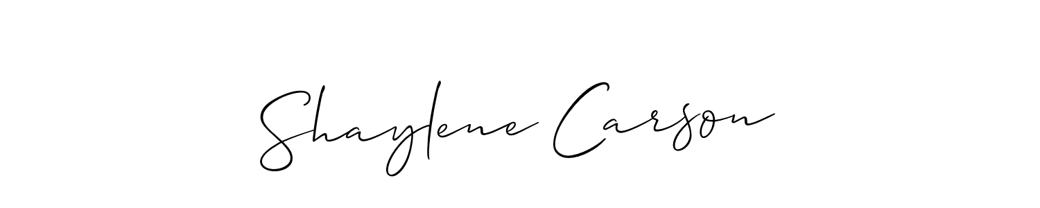 Best and Professional Signature Style for Shaylene Carson. Allison_Script Best Signature Style Collection. Shaylene Carson signature style 2 images and pictures png