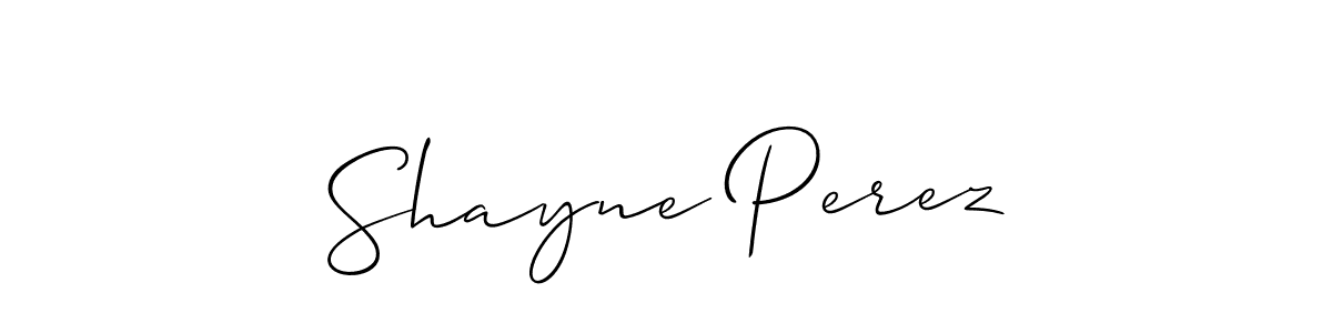 The best way (Allison_Script) to make a short signature is to pick only two or three words in your name. The name Shayne Perez include a total of six letters. For converting this name. Shayne Perez signature style 2 images and pictures png