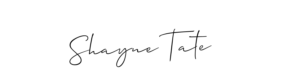 How to Draw Shayne Tate signature style? Allison_Script is a latest design signature styles for name Shayne Tate. Shayne Tate signature style 2 images and pictures png