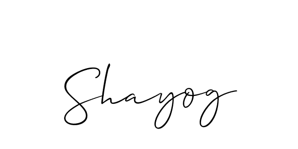 Make a beautiful signature design for name Shayog. Use this online signature maker to create a handwritten signature for free. Shayog signature style 2 images and pictures png