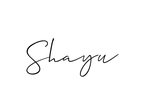 How to Draw Shayu signature style? Allison_Script is a latest design signature styles for name Shayu. Shayu signature style 2 images and pictures png