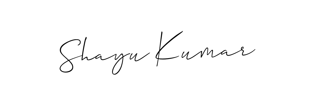 Similarly Allison_Script is the best handwritten signature design. Signature creator online .You can use it as an online autograph creator for name Shayu Kumar. Shayu Kumar signature style 2 images and pictures png