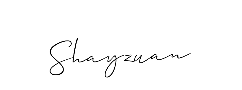 How to make Shayzuan name signature. Use Allison_Script style for creating short signs online. This is the latest handwritten sign. Shayzuan signature style 2 images and pictures png