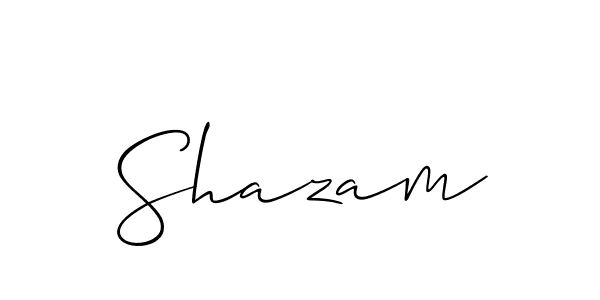 How to Draw Shazam signature style? Allison_Script is a latest design signature styles for name Shazam. Shazam signature style 2 images and pictures png