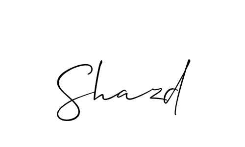 Also we have Shazd name is the best signature style. Create professional handwritten signature collection using Allison_Script autograph style. Shazd signature style 2 images and pictures png