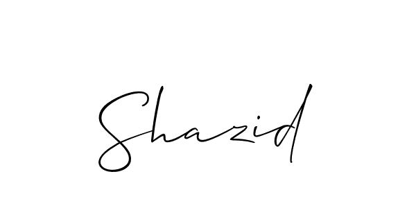 Shazid stylish signature style. Best Handwritten Sign (Allison_Script) for my name. Handwritten Signature Collection Ideas for my name Shazid. Shazid signature style 2 images and pictures png