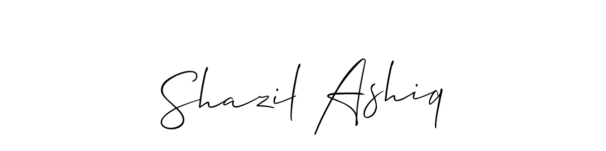 Make a short Shazil Ashiq signature style. Manage your documents anywhere anytime using Allison_Script. Create and add eSignatures, submit forms, share and send files easily. Shazil Ashiq signature style 2 images and pictures png