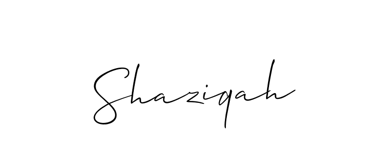 Shaziqah stylish signature style. Best Handwritten Sign (Allison_Script) for my name. Handwritten Signature Collection Ideas for my name Shaziqah. Shaziqah signature style 2 images and pictures png