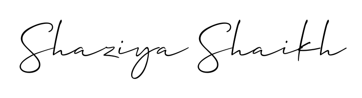 Master the art of signing with Shaziya Shaikh written in fluent Allison_Script script. A great template to practice and refine your handwriting. Shaziya Shaikh signature style 2 images and pictures png