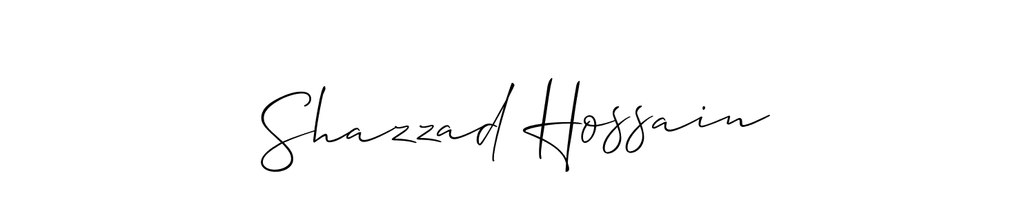 Shazzad Hossain stylish signature style. Best Handwritten Sign (Allison_Script) for my name. Handwritten Signature Collection Ideas for my name Shazzad Hossain. Shazzad Hossain signature style 2 images and pictures png