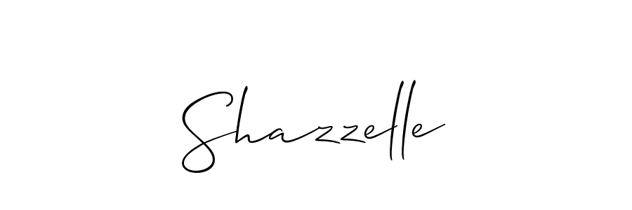 You should practise on your own different ways (Allison_Script) to write your name (Shazzelle) in signature. don't let someone else do it for you. Shazzelle signature style 2 images and pictures png