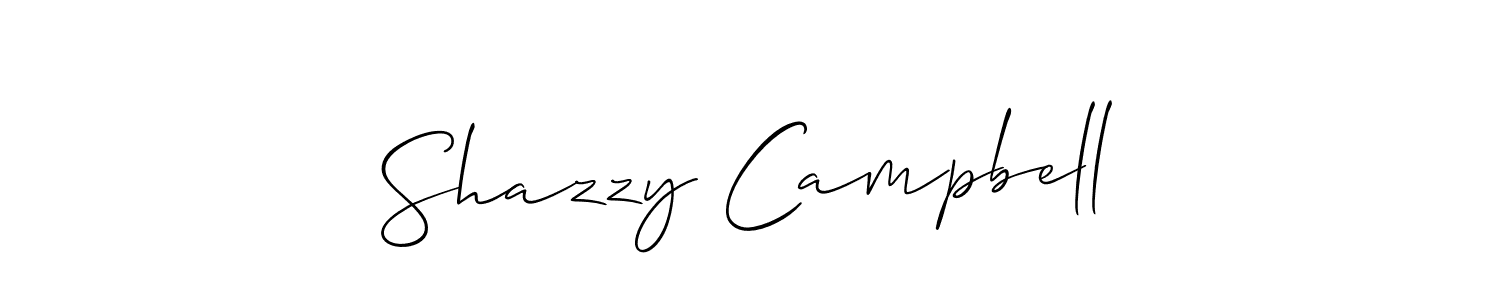 Make a short Shazzy Campbell signature style. Manage your documents anywhere anytime using Allison_Script. Create and add eSignatures, submit forms, share and send files easily. Shazzy Campbell signature style 2 images and pictures png