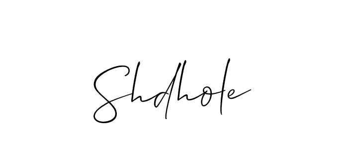 You should practise on your own different ways (Allison_Script) to write your name (Shdhole) in signature. don't let someone else do it for you. Shdhole signature style 2 images and pictures png