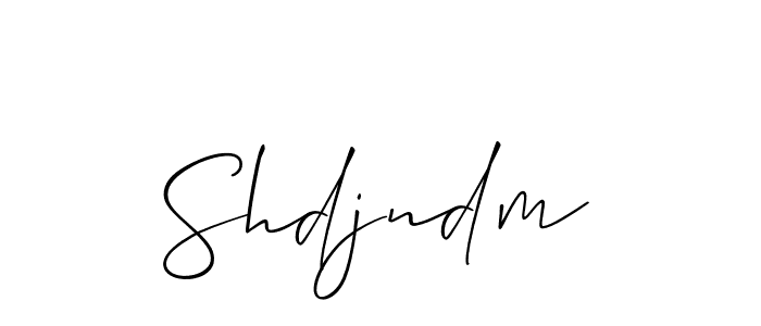 Make a beautiful signature design for name Shdjndm. Use this online signature maker to create a handwritten signature for free. Shdjndm signature style 2 images and pictures png