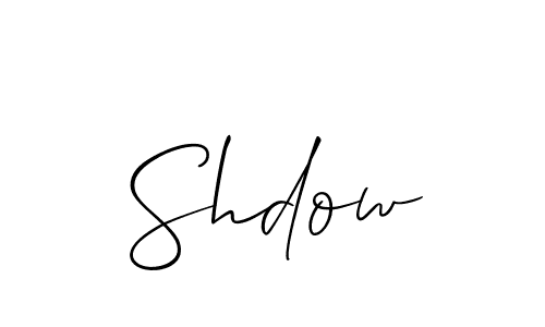 Create a beautiful signature design for name Shdow. With this signature (Allison_Script) fonts, you can make a handwritten signature for free. Shdow signature style 2 images and pictures png