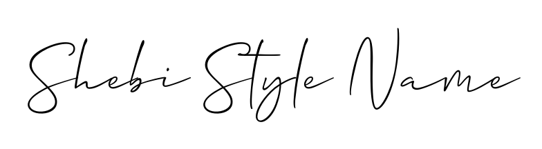 The Allison_Script font gives name Shebi Style Name a signature that looks effortless yet distinguished. Download high-res PNG instantly. Shebi Style Name signature style 2 images and pictures png