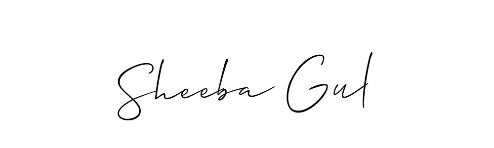 How to Draw Sheeba Gul signature style? Allison_Script is a latest design signature styles for name Sheeba Gul. Sheeba Gul signature style 2 images and pictures png