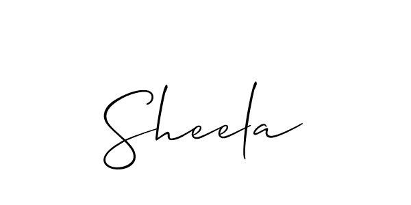 How to make Sheela signature? Allison_Script is a professional autograph style. Create handwritten signature for Sheela name. Sheela signature style 2 images and pictures png