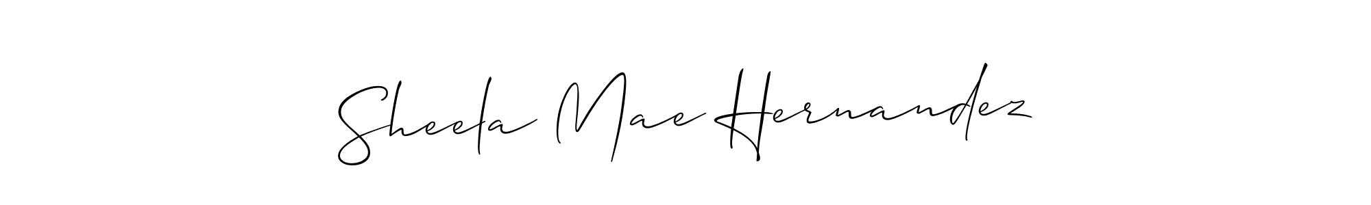 Also You can easily find your signature by using the search form. We will create Sheela Mae Hernandez name handwritten signature images for you free of cost using Allison_Script sign style. Sheela Mae Hernandez signature style 2 images and pictures png
