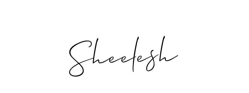 if you are searching for the best signature style for your name Sheelesh. so please give up your signature search. here we have designed multiple signature styles  using Allison_Script. Sheelesh signature style 2 images and pictures png