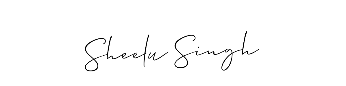 Best and Professional Signature Style for Sheelu Singh. Allison_Script Best Signature Style Collection. Sheelu Singh signature style 2 images and pictures png