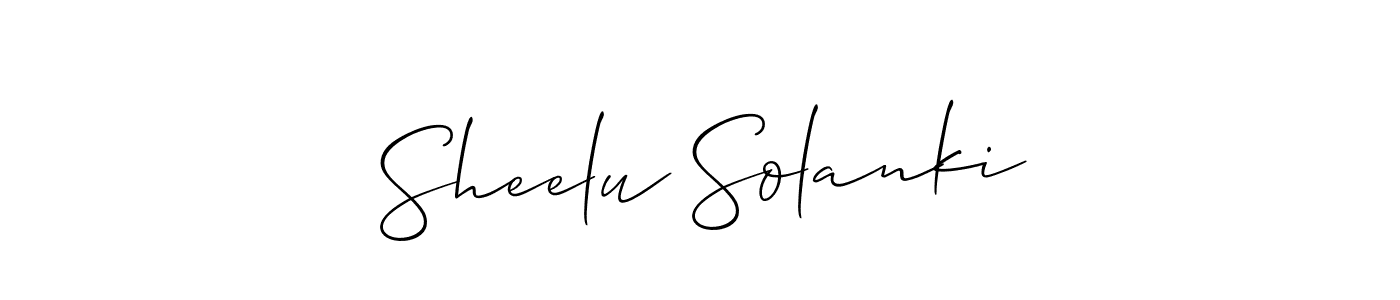 This is the best signature style for the Sheelu Solanki name. Also you like these signature font (Allison_Script). Mix name signature. Sheelu Solanki signature style 2 images and pictures png