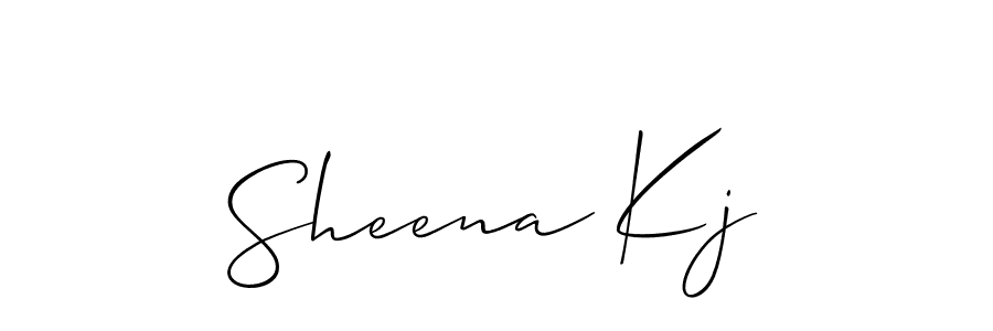 Make a beautiful signature design for name Sheena Kj. Use this online signature maker to create a handwritten signature for free. Sheena Kj signature style 2 images and pictures png