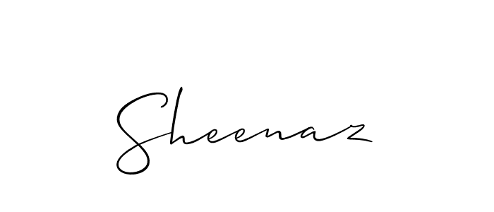 Sheenaz stylish signature style. Best Handwritten Sign (Allison_Script) for my name. Handwritten Signature Collection Ideas for my name Sheenaz. Sheenaz signature style 2 images and pictures png