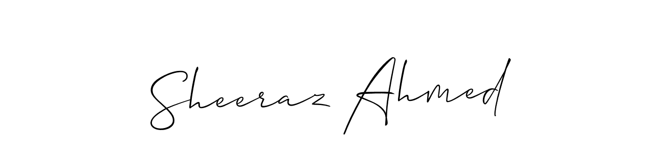 if you are searching for the best signature style for your name Sheeraz Ahmed. so please give up your signature search. here we have designed multiple signature styles  using Allison_Script. Sheeraz Ahmed signature style 2 images and pictures png