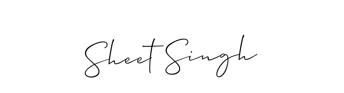 Allison_Script is a professional signature style that is perfect for those who want to add a touch of class to their signature. It is also a great choice for those who want to make their signature more unique. Get Sheet Singh name to fancy signature for free. Sheet Singh signature style 2 images and pictures png