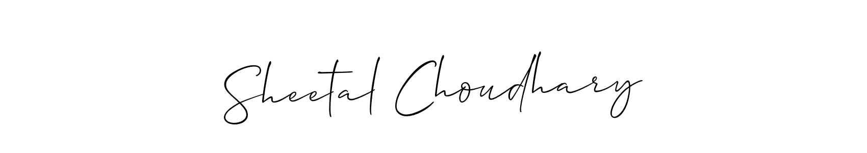 This is the best signature style for the Sheetal Choudhary name. Also you like these signature font (Allison_Script). Mix name signature. Sheetal Choudhary signature style 2 images and pictures png