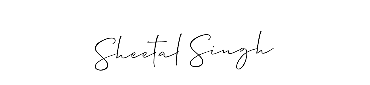 You should practise on your own different ways (Allison_Script) to write your name (Sheetal Singh) in signature. don't let someone else do it for you. Sheetal Singh signature style 2 images and pictures png