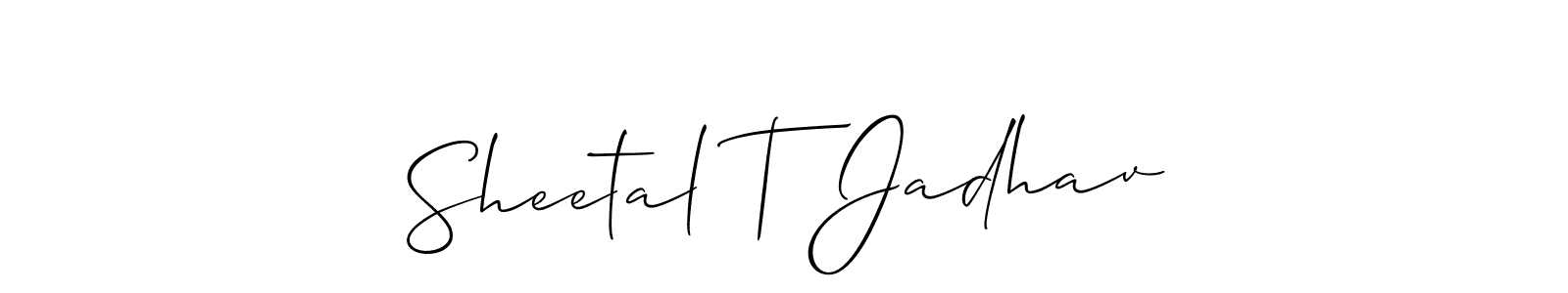 Check out images of Autograph of Sheetal T Jadhav name. Actor Sheetal T Jadhav Signature Style. Allison_Script is a professional sign style online. Sheetal T Jadhav signature style 2 images and pictures png