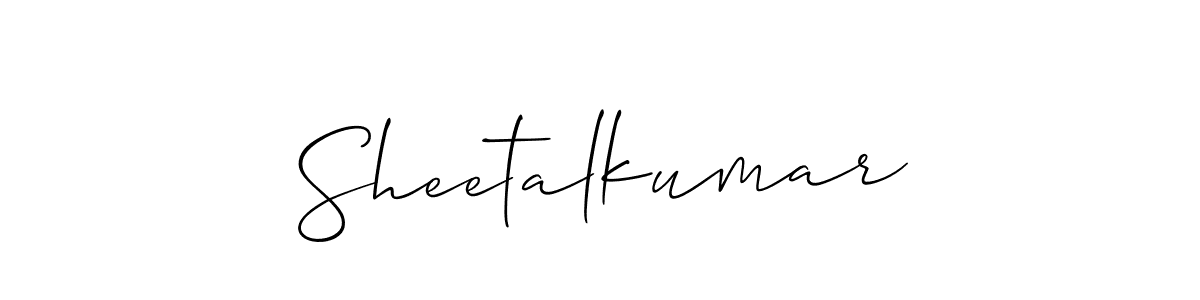 if you are searching for the best signature style for your name Sheetalkumar. so please give up your signature search. here we have designed multiple signature styles  using Allison_Script. Sheetalkumar signature style 2 images and pictures png