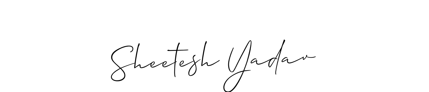 How to Draw Sheetesh Yadav signature style? Allison_Script is a latest design signature styles for name Sheetesh Yadav. Sheetesh Yadav signature style 2 images and pictures png