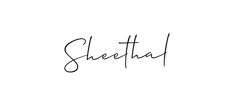 Also we have Sheethal name is the best signature style. Create professional handwritten signature collection using Allison_Script autograph style. Sheethal signature style 2 images and pictures png