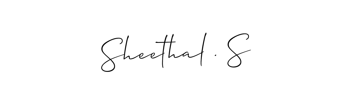 Sheethal . S stylish signature style. Best Handwritten Sign (Allison_Script) for my name. Handwritten Signature Collection Ideas for my name Sheethal . S. Sheethal . S signature style 2 images and pictures png