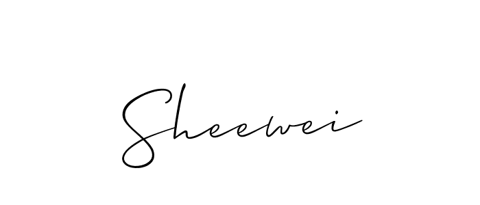 Make a beautiful signature design for name Sheewei. With this signature (Allison_Script) style, you can create a handwritten signature for free. Sheewei signature style 2 images and pictures png