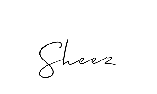 Best and Professional Signature Style for Sheez. Allison_Script Best Signature Style Collection. Sheez signature style 2 images and pictures png