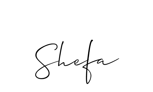 Make a beautiful signature design for name Shefa. Use this online signature maker to create a handwritten signature for free. Shefa signature style 2 images and pictures png