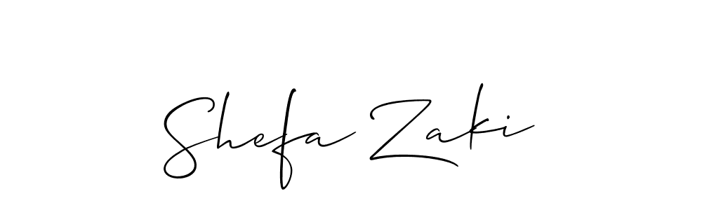 Make a short Shefa Zaki signature style. Manage your documents anywhere anytime using Allison_Script. Create and add eSignatures, submit forms, share and send files easily. Shefa Zaki signature style 2 images and pictures png