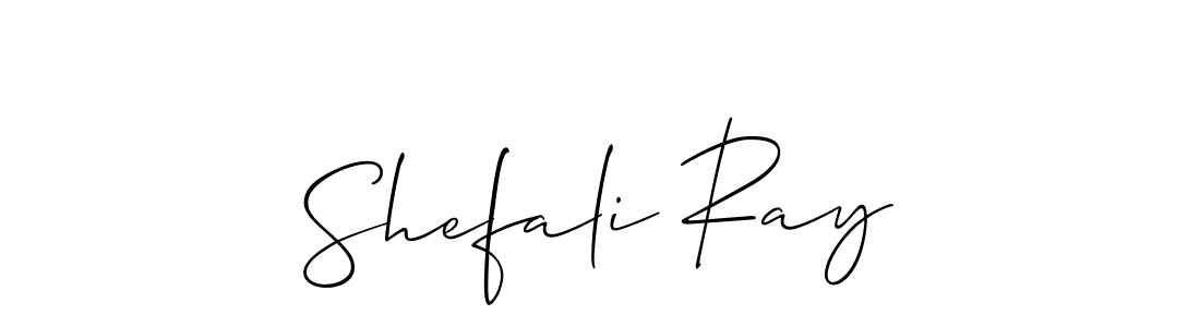 Make a beautiful signature design for name Shefali Ray. With this signature (Allison_Script) style, you can create a handwritten signature for free. Shefali Ray signature style 2 images and pictures png