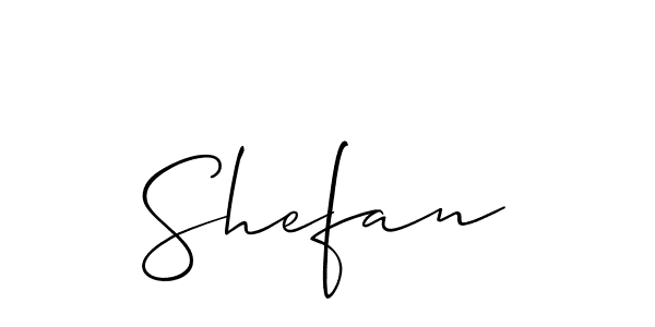 Make a short Shefan signature style. Manage your documents anywhere anytime using Allison_Script. Create and add eSignatures, submit forms, share and send files easily. Shefan signature style 2 images and pictures png